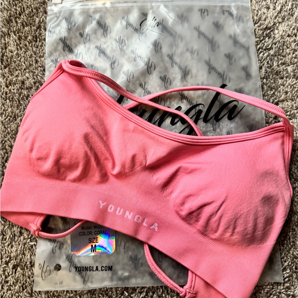 YoungLA Coral Seamless Sports Bra